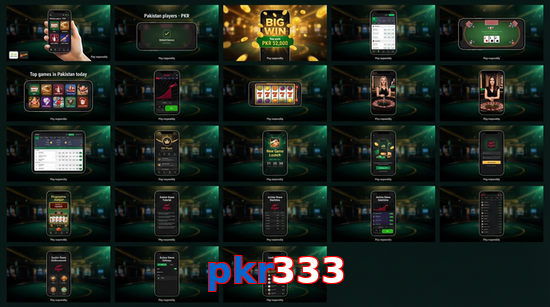 Main screen of Pkr333 bet page for PK players