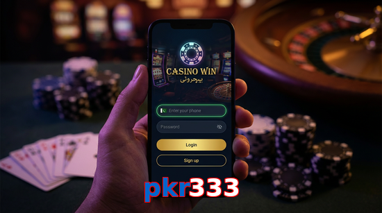Main screen of Pkr333 login page for PK players